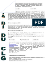 Bulletin D'information Hebdomadaire Du Collège Reynerie - 10 Mai 2010