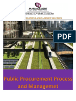 Public Procurement Practices and Process