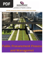 Public Procurement Practices and Process