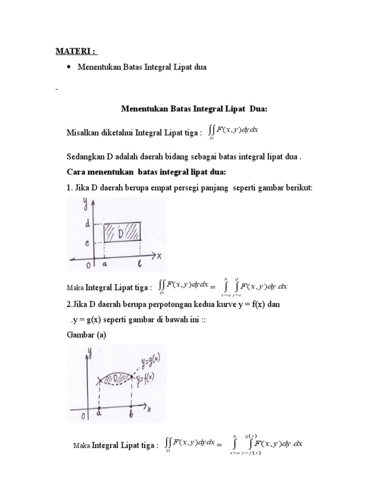Batas Integral Lipat Dua | PDF