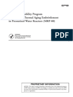 Materials Reliability Program A Review of Thermal Aging Embrittlement in Pressurized Water Reactors (MRP-80) PDF