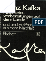 Franz Kafka Hochzeitsvorbereitungen Auf Dem Lande Und Andere Prosa Aus Dem Nachlass PDF