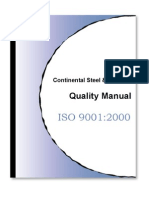 Continental Steel Quality Manual
