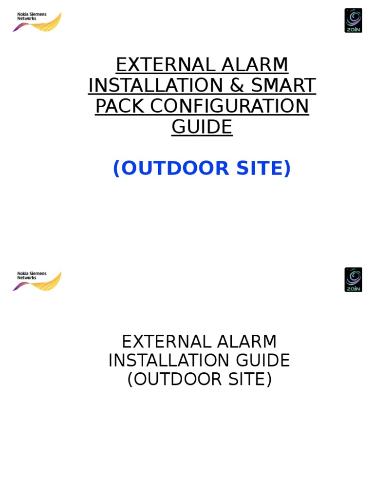 External Alarm Installation Guide | PDF | Rectifier | Cable