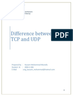 Difference between TCP and UDP in 40 characters