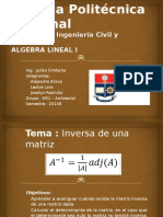 Algebra Matriz Inversa