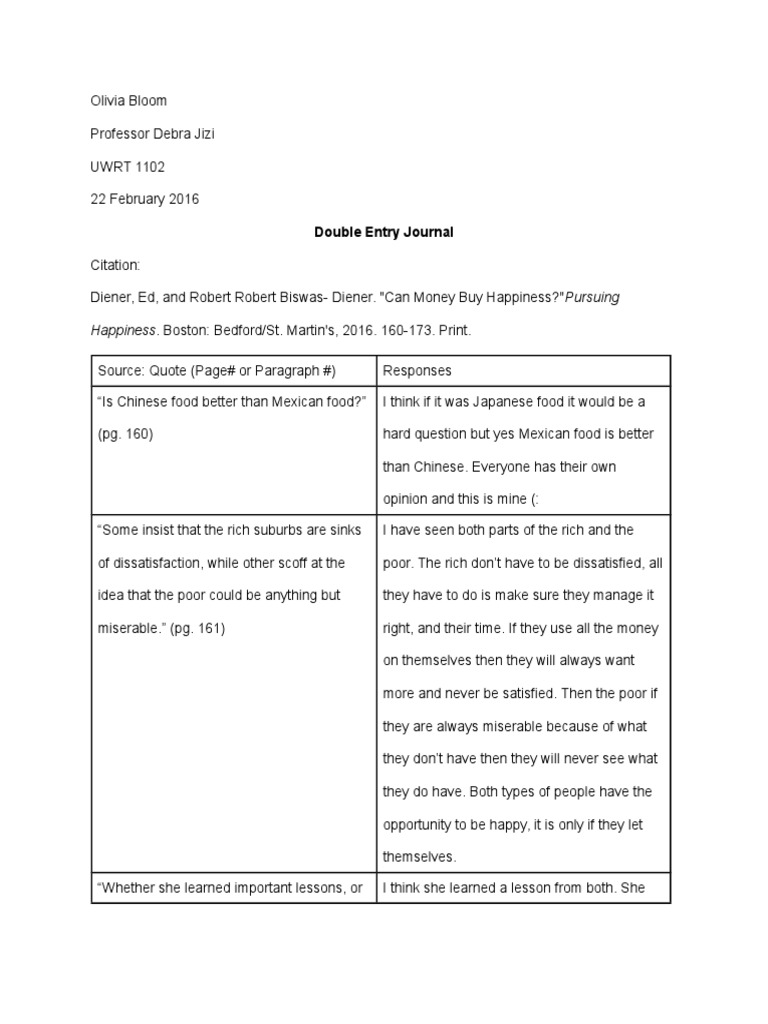 Double Entry Notes Can Money Buy Happiness Happiness Self Help