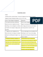 Double Entry Notes - Aversion To Happiness