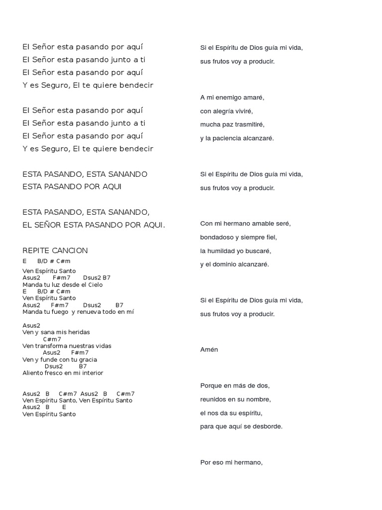 Cantos Al Espiritu Santo