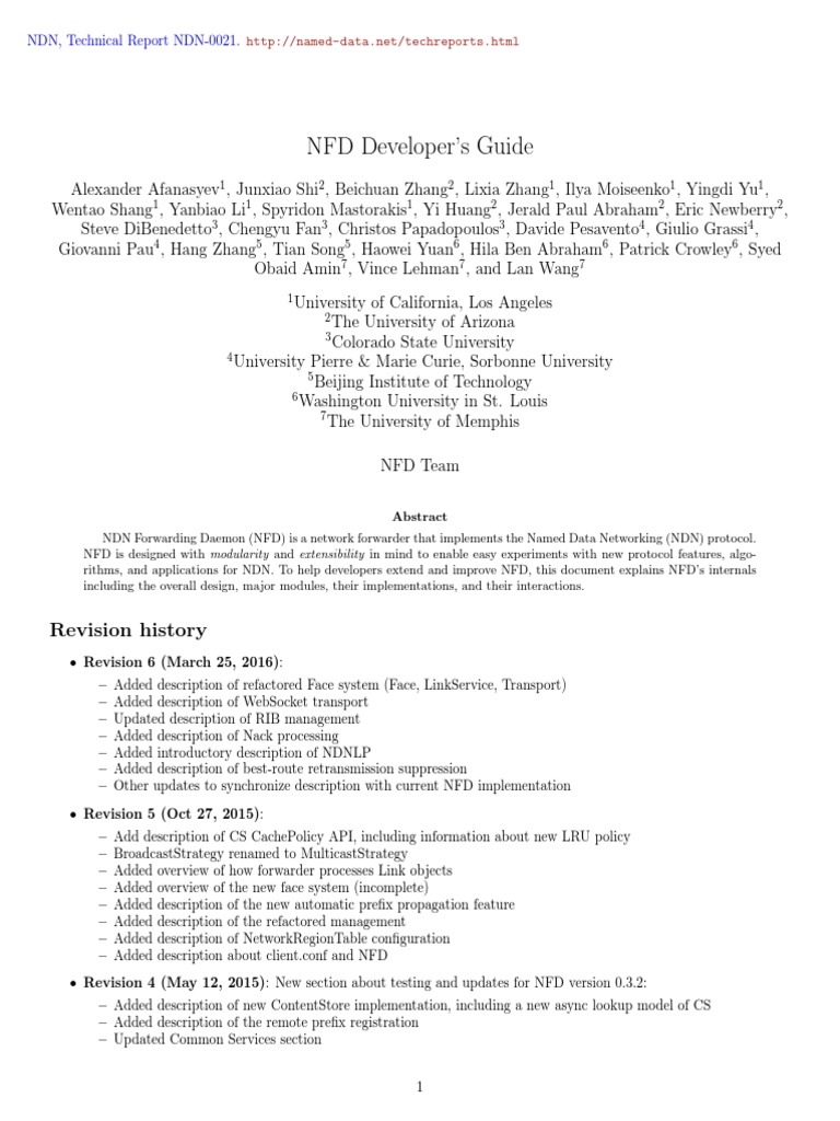 NFD Forwarder Configuration Guide | PDF | Internet Protocols ...
