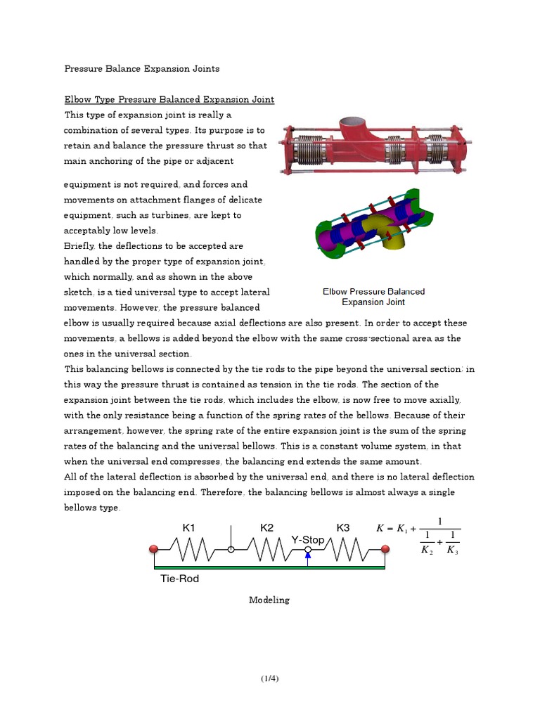 Pressure Balanced Expansion Joints Guide | PDF | Pipe (Fluid Conveyance ...
