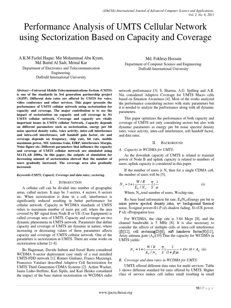 Paper 14-Performance Analysis of UMTS Cellular Network Using ...