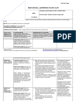 Individual Learning Plan - Ben