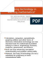 Week 1 - Why Using Tech in Math