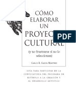 Elaborar Un Proyecto Cultural