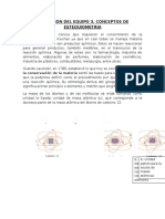 Conceptos de Estequiometria, Equipo 3