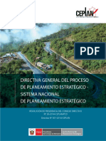 Directiva General Del Proceso de Planeamiento Estrategico - Sistema Nacional de Planeamiento Estrategico