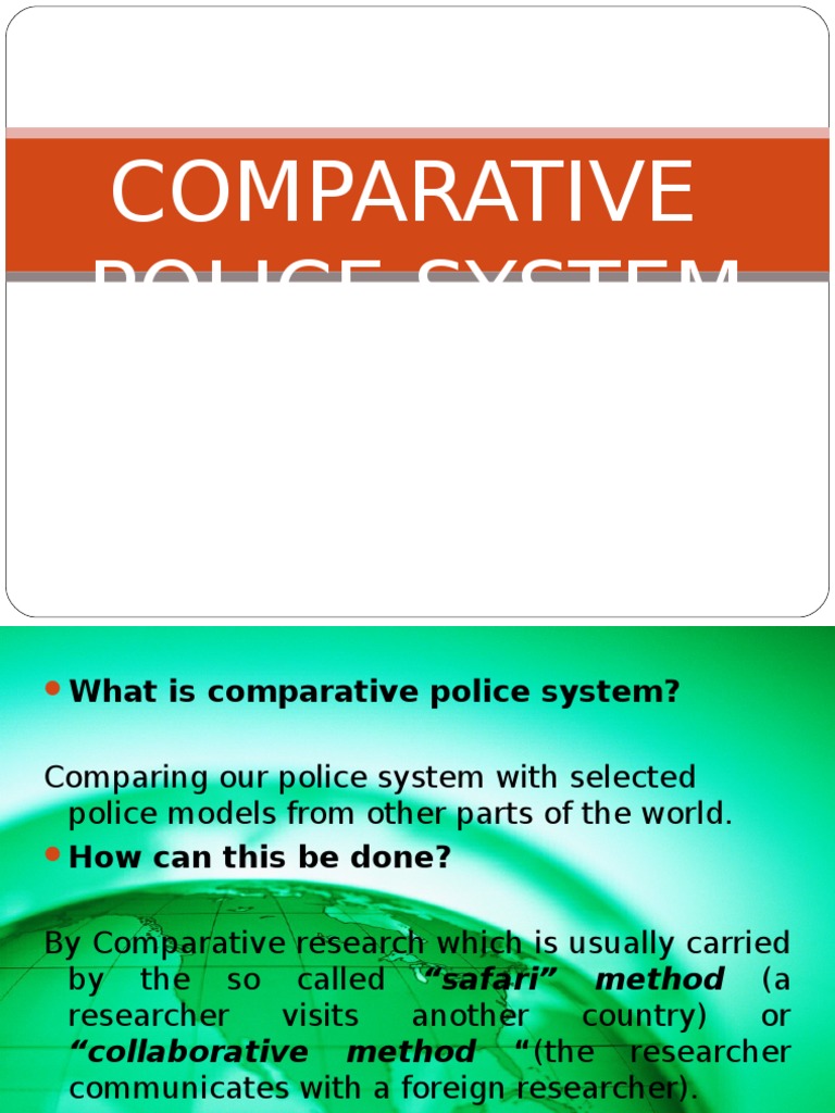 Comparative Police System With Additionals | PDF | Cybercrime | Inspector