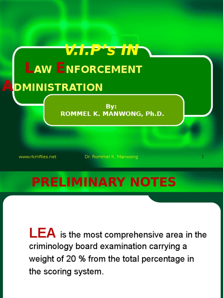 Understanding LEA in Criminology | PDF | Military Intelligence | Police