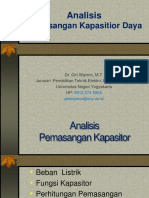 Analisis Pemasangan Kapasitor Daya