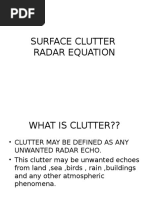 Surface Clutter