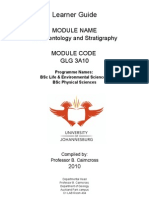 Learner Guide: Module Name Sedimentology and Stratigraphy Module Code GLG 3A10