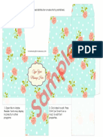 Printable Gift Boxes Roses Sample