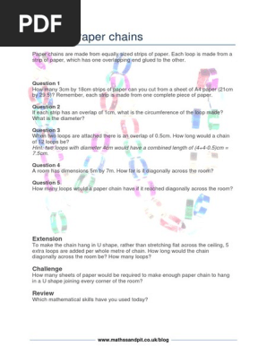 Making Paper Chains