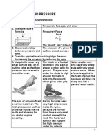 Forces and Pressure Notes