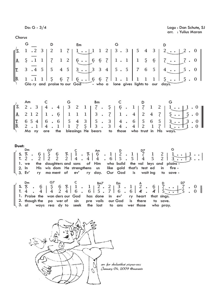 Glory and Praise to Our God SATB | PDF | Sports & Recreation | Cooking ...