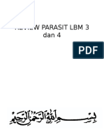 REVIEW PARASIT (3& 4) Persiapan Ujian..