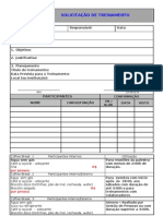 Form. RH012 V.00 Solicitação de Treinamento