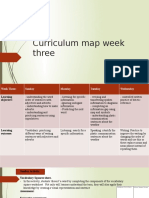 week three curriculum map