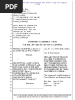 Francis Malofiy Declaration (Skidmore v. Led Zeppelin "Stairway to Heaven" lawsuit)