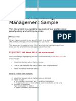 Business, Management & Marketing Sample