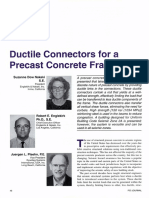 Ductile Connectors For A Precast Concrete Frame