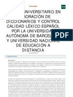 Master elaboracion de diccionarios