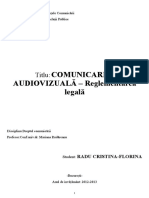 141488889-Comunicarea-Audiovizuala - Reglementare Legala