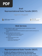 Brief Representational State Transfer (REST) : Jogesh K. Muppala