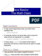 Java Basics: The Math Class