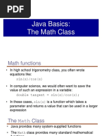 Java Basics: The Math Class