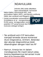 Pemeriksaan Antibodi anti-CCP Vs AKA Vs Ig G RF