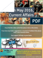 8 May 2016 Current Affair for Competition Exams