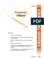 Ensayo4 Simce Lenguaje 4basico 2013 PDF