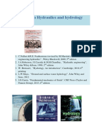 Textbooks On Hydraulics and Hydrology