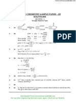 Iitjee Chemistry Sample Paper - Iii: Solutions