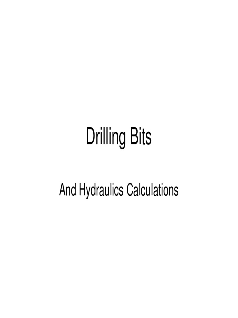 Bits Nozzles | PDF | Fluid Dynamics | Bearing (Mechanical)