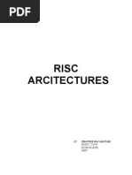 Risc Arcitecture (Reduced Instructuion Set Computers) by Prateek