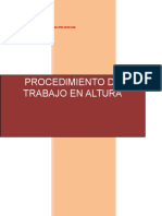 Procedimiento de Trabajo en Altura 2016