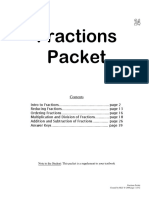 11 Math 550 Fractions Packet 2